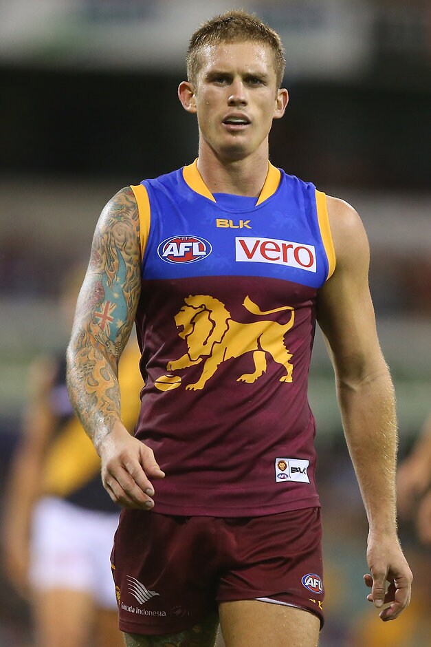 AFL 2015 Rd 03 - Brisbane v Richmond BRISBANE, AUSTRALIA - APRIL 18: Dayne Beams of the Lions looks on during the round three AFL match between the Brisbane Lions and the Richmond Tigers at The Gabba on April 18, 2015 in Brisbane, Australia. (Photo by Chris Hyde/Getty Images)